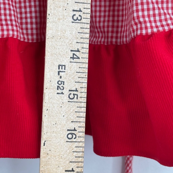 VTG 90s Smocked Dress 2T Toddle Time Short Sleeve Cottage Classic Xmas Holiday - Picture 6 of 8